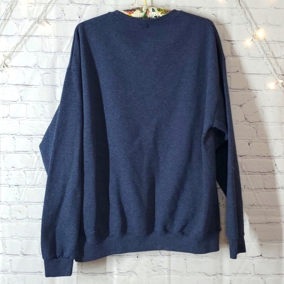 Farm Christmas Cow Goat Pig Sheep Chicken Truck Pullover Crewneck Sweater Sz XL - Picture 8 of 10